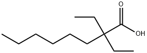 2,2-diethyloctanoic acid 化学構造式