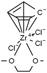 Zirconium, trichloro(η5-2,4-cyclopentadien-1-yl)[1,2-di(methoxy-κO)ethane]-|Zirconium, trichloro(η5-2,4-cyclopentadien-1-yl)[1,2-di(methoxy-κO)ethane]-