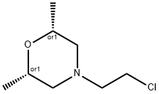 Morpholine,4-(2-chloroethyl)-2,6-dimethyl-,(2R,6S)-rel- Structure