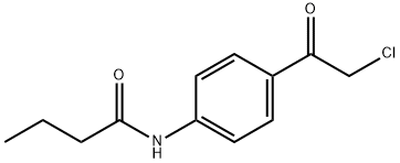 Butanamide, N-[4-(2-chloroacetyl)phenyl]- Structure