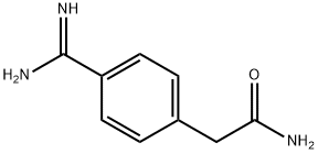 Benzeneacetamide, 4-(aminoiminomethyl)- Struktur
