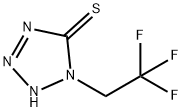 5H-Tetrazole-5-thione, 1,2-dihydro-1-(2,2,2-trifluoroethyl)- Struktur