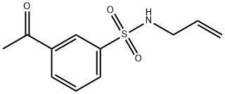 3-乙酰基-N-(丙-2-烯-1-基)苯-1-磺酰胺 结构式