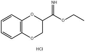 1,4-Benzodioxin-2-carboximidic acid, 2,3-dihydro-, ethyl ester, hydrochloride (1:1),79944-55-1,结构式