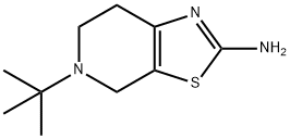 Thiazolo[5,4-c]pyridin-2-amine, 5-(1,1-dimethylethyl)-4,5,6,7-tetrahydro- Structure