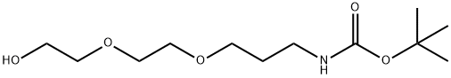 (3-(2-(2-羟基乙氧基)乙氧基)丙基)氨基甲酸叔丁酯,801239-88-3,结构式