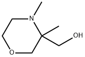 3-Morpholinemethanol, 3,4-dimethyl- Structure