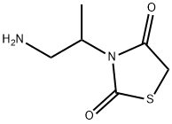 2,4-Thiazolidinedione, 3-(2-amino-1-methylethyl)- Struktur