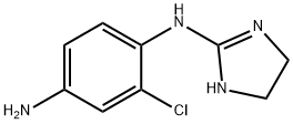 1,4-Benzenediamine, 2-chloro-N1-(4,5-dihydro-1H-imidazol-2-yl)- Struktur