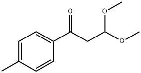 3,3-二甲氧基-1-(对甲苯基)丙-1-酮 结构式