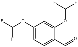 Benzaldehyde, 2,4-bis(difluoromethoxy)- Structure