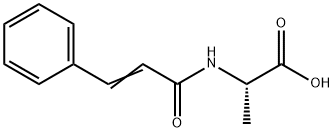 Alanine, N-(1-oxo-3-phenyl-2-propen-1-yl)- 化学構造式