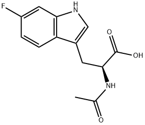 2-acetamido-3-(6-fluoro-1H-indol-3-yl)propanoic acid Structure