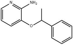 3-(1-phenylethoxy)pyridin-2-amine Struktur