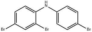 Benzenamine, 2,4-dibromo-N-(4-bromophenyl)- 化学構造式