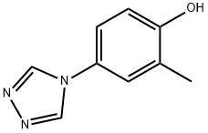 Phenol, 2-methyl-4-(4H-1,2,4-triazol-4-yl)- Struktur