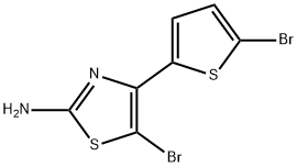2-Thiazolamine, 5-bromo-4-(5-bromo-2-thienyl)- Struktur