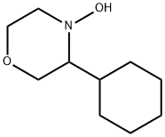 Morpholine, 3-cyclohexyl-4-hydroxy- 化学構造式