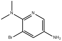5-氨基-3-溴-2-(N,N-二甲基氨基)吡啶 结构式