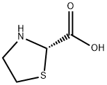 2-Thiazolidinecarboxylic acid, (2S)- 结构式