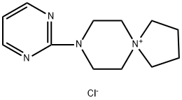 8-(pyrimidin-2-yl)-5,8-diazaspiro[4.5]decan-5-ium chloride Structure