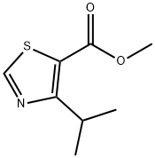 5-Thiazolecarboxylic acid, 4-(1-methylethyl)-, methyl ester 化学構造式