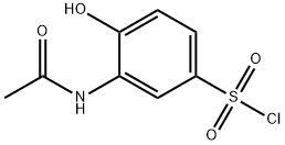 Benzenesulfonyl chloride, 3-(acetylamino)-4-hydroxy- Struktur