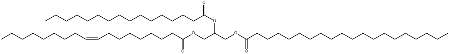 1-Arachidoyl-2-Palmitoyl-3-Oleoyl-rac-glycerol,81637-57-2,结构式
