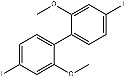 4,4'-diiodo-2,2'-dimethoxybiphenyl,81763-61-3,结构式