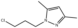 1H-Pyrazole, 1-(3-chloropropyl)-3,5-dimethyl- Struktur