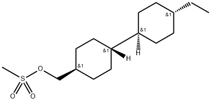 trans-4-(trans-4-Ethylcyclohexyl)cyclohexyl]methyl methanesulfonate,819862-02-7,结构式