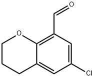 2H-1-Benzopyran-8-carboxaldehyde, 6-chloro-3,4-dihydro- Struktur