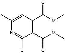 dimethyl2-chloro-6-methylpyridine-3,4-dicarboxylate 化学構造式