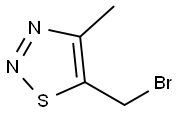 1,2,3-Thiadiazole, 5-(bromomethyl)-4-methyl- Struktur