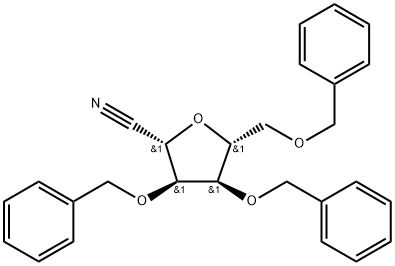2,5-anhydro-3,4,6-tri-O-benzyl-β-D-allononitrile,82267-01-4,结构式