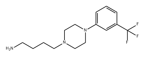 1-Piperazinebutanamine, 4-[3-(trifluoromethyl)phenyl]- Struktur