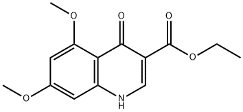 5,7-二甲氧基-4-氧代-1,4-二氢喹啉-3-羧酸乙酯, 82419-92-9, 结构式