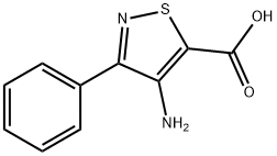 5-Isothiazolecarboxylic acid, 4-amino-3-phenyl- Struktur