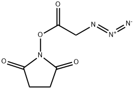 Azidoacetic acid NHS ester 化学構造式