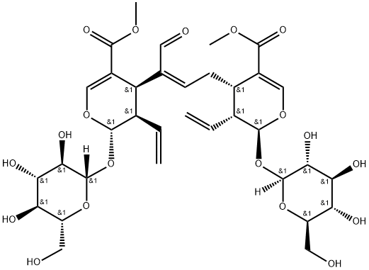 (Z)-二聚断马钱苷烯醛, 82474-97-3, 结构式