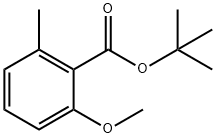 Benzoic acid, 2-methoxy-6-methyl-, 1,1-dimethylethyl ester Struktur