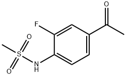 N-(4-acetyl-2-fluorophenyl)methanesulfonamide Struktur