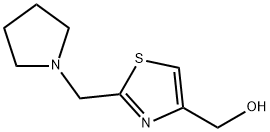 4-Thiazolemethanol, 2-(1-pyrrolidinylmethyl)- Struktur