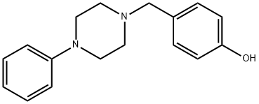 Phenol, 4-[(4-phenyl-1-piperazinyl)methyl]- 化学構造式