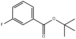 Benzoic acid, 3-fluoro-, 1,1-dimethylethyl ester 化学構造式