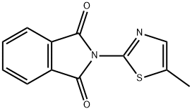 1H-Isoindole-1,3(2H)-dione, 2-(5-methyl-2-thiazolyl)- 结构式