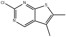 2-氯-5,6-二甲基噻吩并[2,3-D]嘧啶, 83259-32-9, 结构式