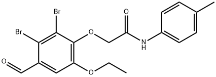 832673-73-1 Acetamide, 2-(2,3-dibromo-6-ethoxy-4-formylphenoxy)-N-(4-methylphenyl)-