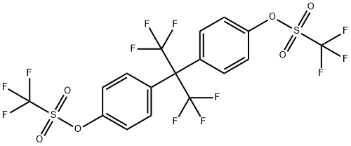 Methanesulfonic acid, trifluoro-, [2,2,2-trifluoro-1-(trifluoromethyl)ethylidene]di-4,1-phenylene ester (9CI),83558-77-4,结构式