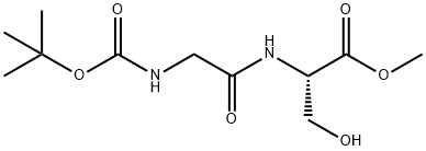 L-Serine, N-[(1,1-dimethylethoxy)carbonyl]glycyl-, methyl ester,83661-73-8,结构式
